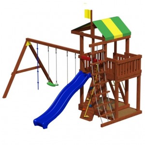 Деревянные детские площадки - Игровой комплекс Джунгли 9