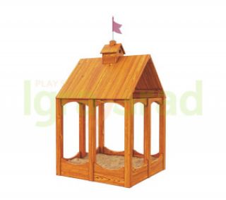 Товары - Песочница Замок с деревянной крышей
