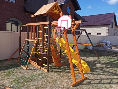 Детские комплексы с качелями - Детская игровая площадка для дачи МАРК 5