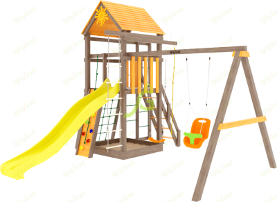 Товары - Детская площадка IgraGrad "Панда Фани Fort" с сеткой