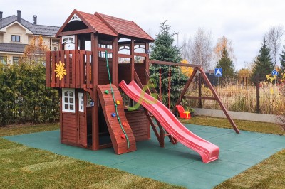 Детские площадки ИграГрад - Игровой комплекс Клубный домик 3 Luxe