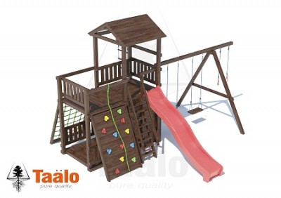 Детские комплексы с балконом - В4 4 детская игровая - спортивная конструкция