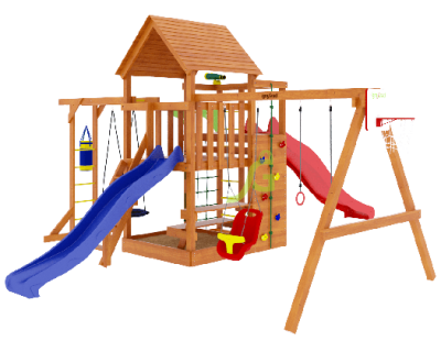 Детские комплексы с качелями - Игровая площадка Крафт Pro 5