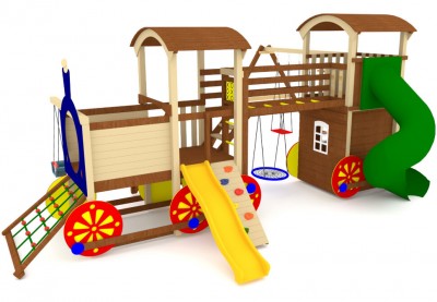 Детские комплексы с качелями - Детская площадка Cruiser 5