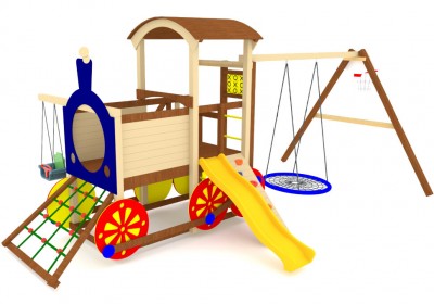 Детские комплексы с качелями - Детская площадка Cruiser 2