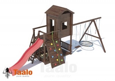 Детские комплексы с балконом - Серия В5 модель 2, детская игровая - спортивная конструкция