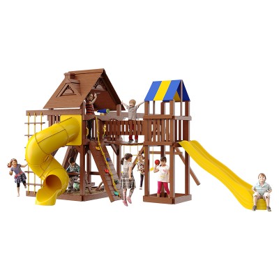 Детские площадки с горкой трубой - Детский игровой комплекс Fort-5