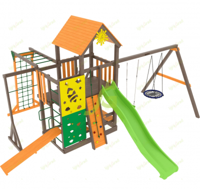 Детские комплексы с качелями - Детский спортивный комплекс IgraGrad Спорт 4