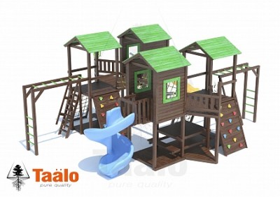 Детские игровые площадки TAALO из лиственницы - Серия U8 модель 1