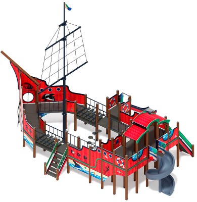 Детские площадки Корабль - Детский игровой комплекс «Фрегат»