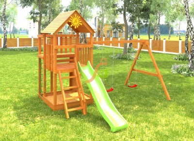 Уличные игровые комплексы для дачи - Детская площадка IgraGrad Крафт Pro 6