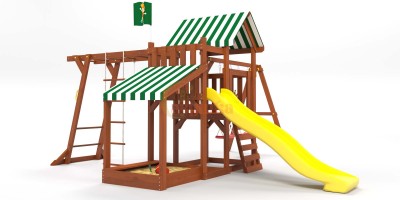 Маленькие детские площадки - Детская площадка TooSun 4 Plus с песочницей
