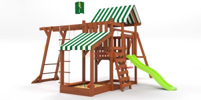Детские комплексы с качелями - Детская площадка  TooSun 4 с песочницей