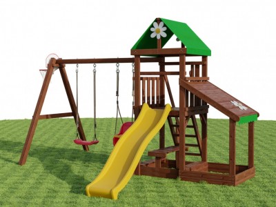 Детские комплексы с качелями - Детская площадка Romashka 2 Plus