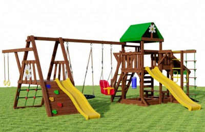 Маленькие детские площадки - Детский городок Romashka 7 Luxury