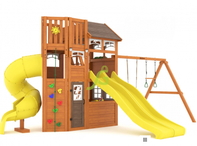 Товары - Детская площадка IgraGrad Клубный домик 4 Luxe с двумя горками
