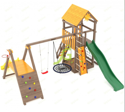 Детские площадки ИграГрад - Игровой комплекс для детей IgraGrad Панда Фани Gride мод.1