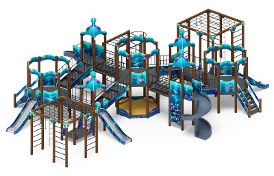 Оборудование для детских игровых комплексов - Морской - ДИК 2.17.08-01 - Игровой комплекс H=1200 H=2000