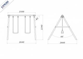 Товары - Детские качели Конго