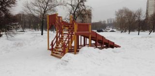 Товары - Деревянная игровая горка Савушка "Зима" - 7