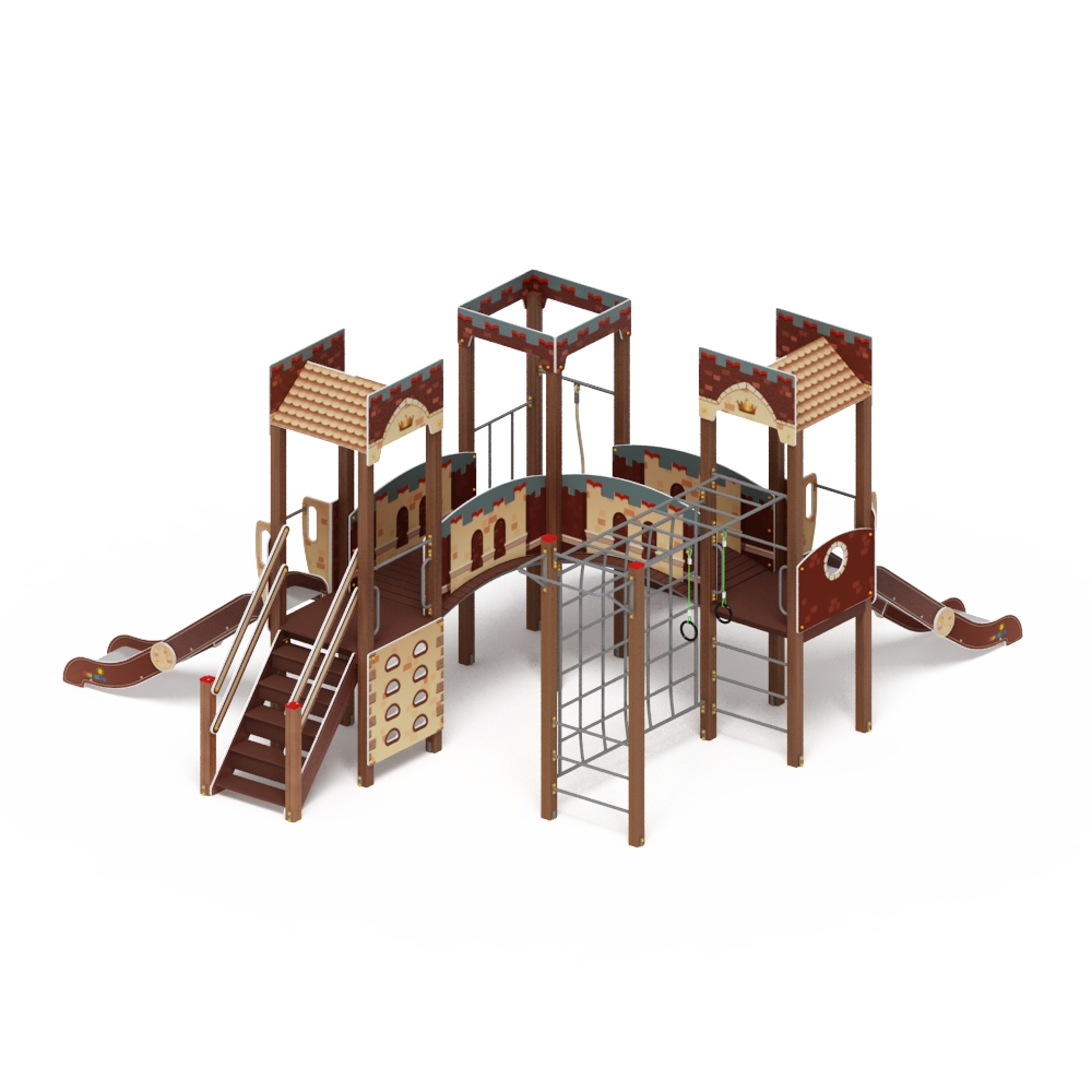 Товары - Детский игровой комплекс «Замок» деревянный