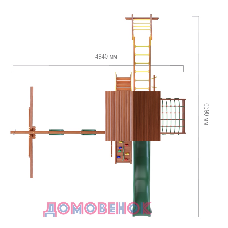 Товары - Детский игровой комплекс ДОМОВЕНОК СПОРТ