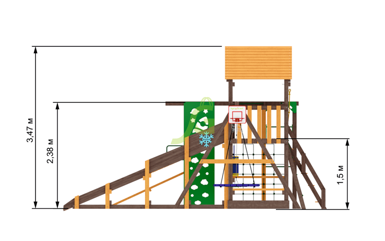 Товары - Детская площадка IgraGrad Спорт 1 с зимним модулем