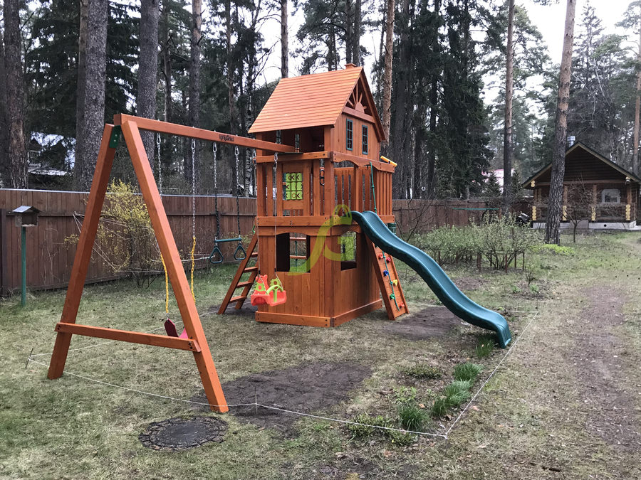 Premium - Деревянная детская площадка для дачи "Шато 2"