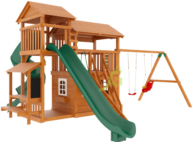 Premium - Детская деревянная площадка "IgraGrad Домик 4"