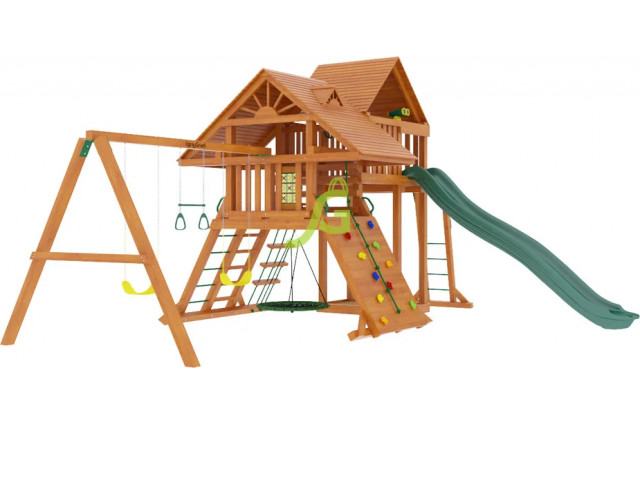Товары - Детская деревянная площадка IgraGrad Крепость Фани Deluxe + для дачи