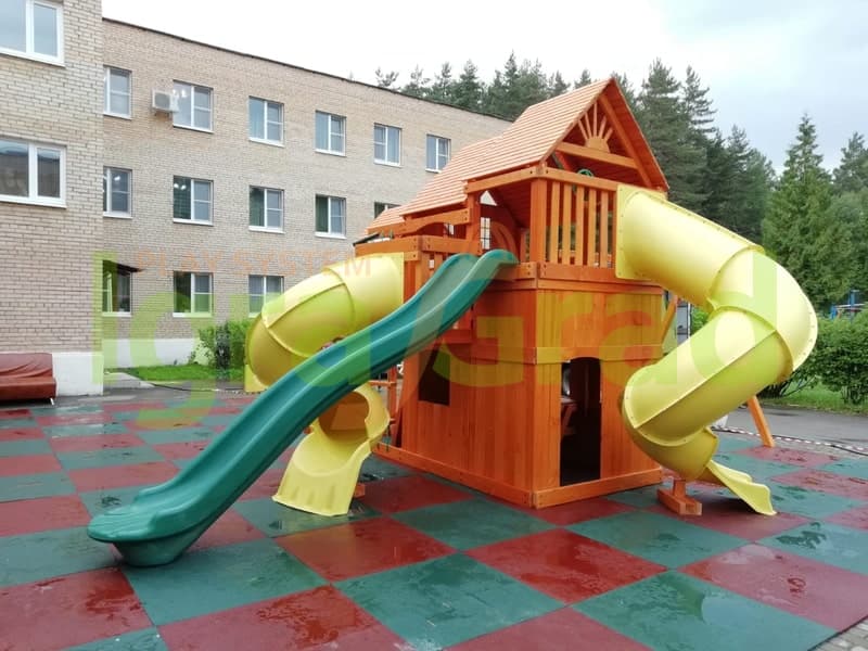 Товары - "Великан 4" (Макси) Деревянная детская площадка для дачи