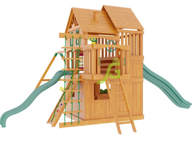 Товары - "Великан 2" (Домик) деревянная детская площадка для дачи