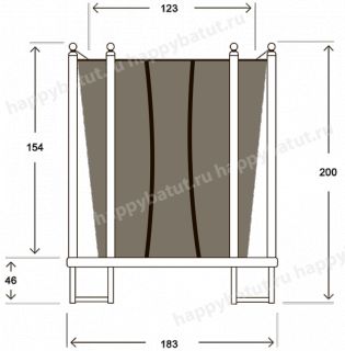 Товары - Каркасный батут с сеткой HASTTINGS 6 FT Classic Pink (1,82 м)