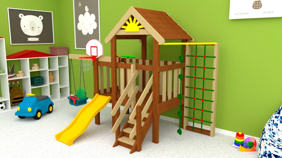 Детские спортивные комплексы для дома - Игровой комплекс для малышей Baby Mark 1