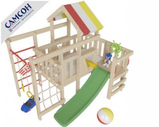 Детские спортивные комплексы для дома - Детский игровой чердак для дома и дачи Соник