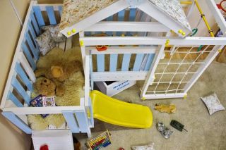 Детские спортивные комплексы для дома - Игровой комплекс - кровать "Савушка Baby - 7"