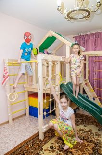 Детские спортивные комплексы для дома - Детский игровой чердак для дома и дачи Скуби