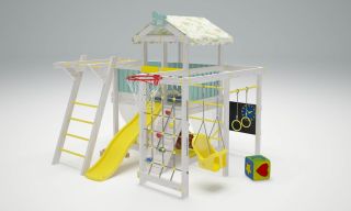 Детские спортивные комплексы для дома - Игровой комплекс - кровать "Савушка Baby - 5"