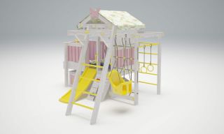 Детские спортивные комплексы для дома - Игровой комплекс - кровать "Савушка Baby - 2"