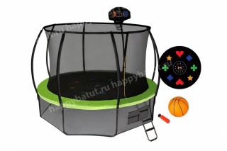 Батут с сеткой и с баскетбольным кольцом HASTTINGS 15 ft AirGame Basketball 4.6