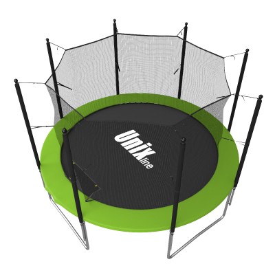 Батут с сеткой UNIX Simple 8 ft Color зеленый