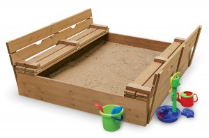 Детские песочницы - Песочница со складными лавочками