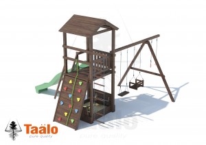 Детские игровые площадки TAALO из лиственницы - Серия А2 модель 2, детская игровая - спортивная конструкция