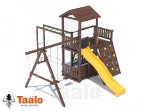 Детские игровые площадки TAALO из лиственницы - Серия В4 3, детская игровая - спортивная конструкция
