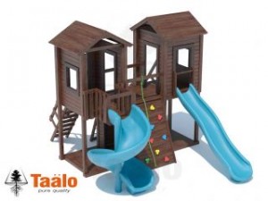 Детские игровые площадки TAALO из лиственницы - Игровой комплекс U 3.2