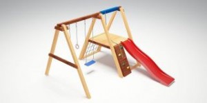 Детские площадки без песочницы - Детский деревянный домик "Савушка 1"