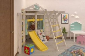 Комплексы и площадки для дома - Угловой игровой комплекс "Савушка Baby - 10"