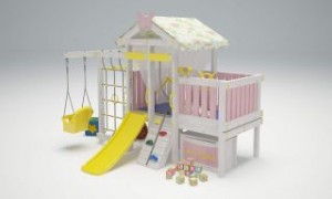 Комплексы и площадки для дома - Игровой комплекс - кровать "Савушка Baby - 6"