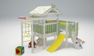 Комплексы и площадки для дома - Игровой комплекс - кровать "Савушка Baby - 7/1"