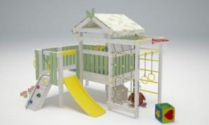 Комплексы и площадки для дома - Игровой комплекс - кровать "Савушка Baby - 7"
